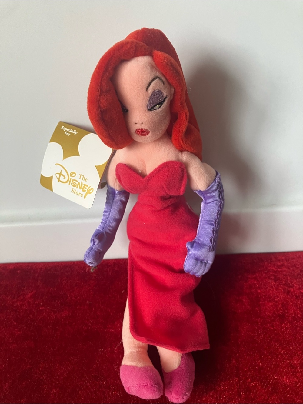 The Disney Store Mini Bean Bag Plush WHO FRAMED ROGER RABBIT JESSICA 10”.